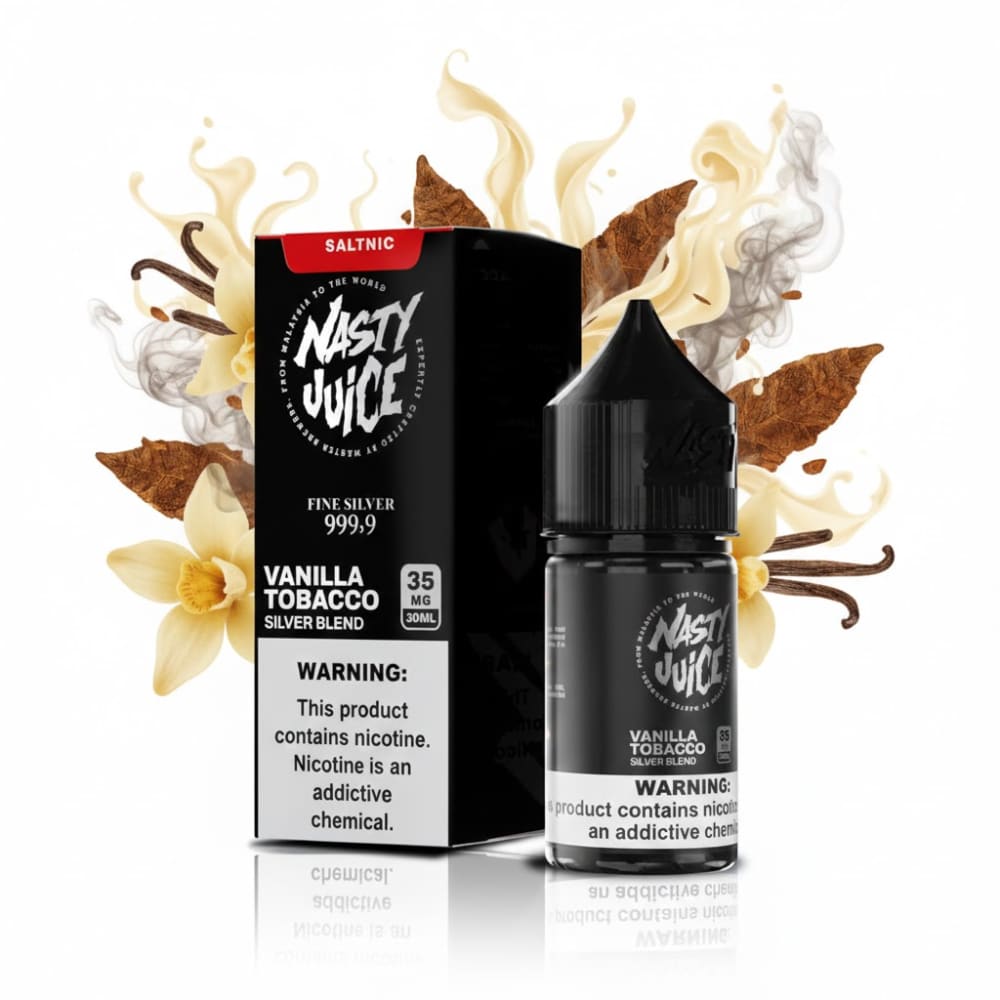 NASTY Silver نكهة فانيلا توباكو سلفر بليند سولت من ناستي