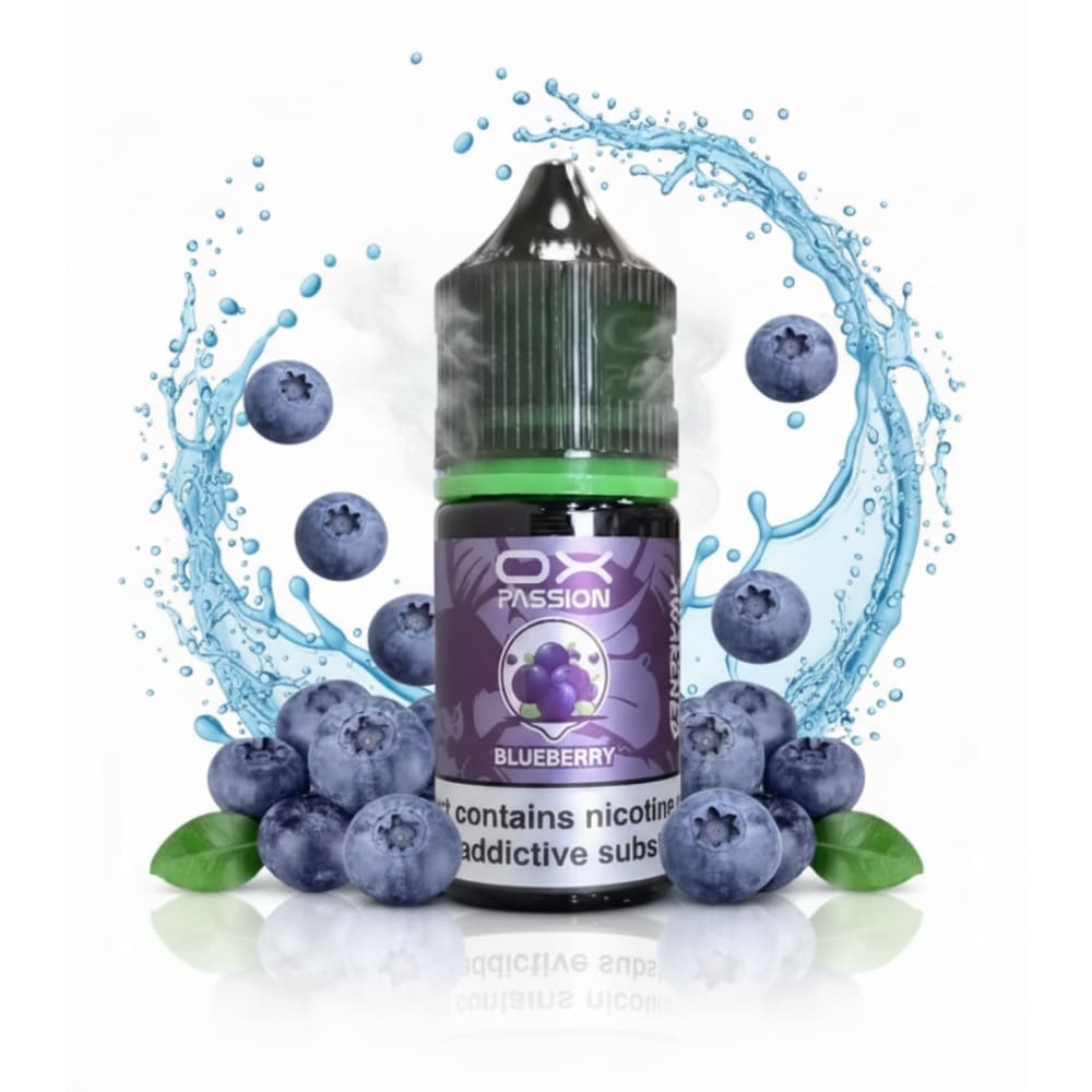 نكهة توت ازرق سولت نيكوتين من اوكس باشن OX PASSION