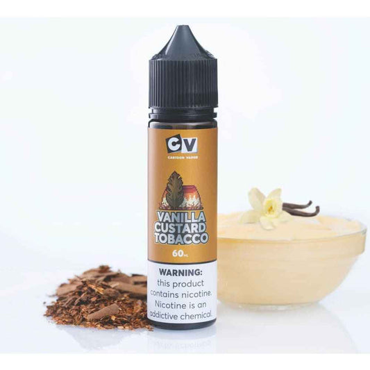 CV نكهة فيب توباكو فانيلا كاسترد من سي - نيكوتين 3