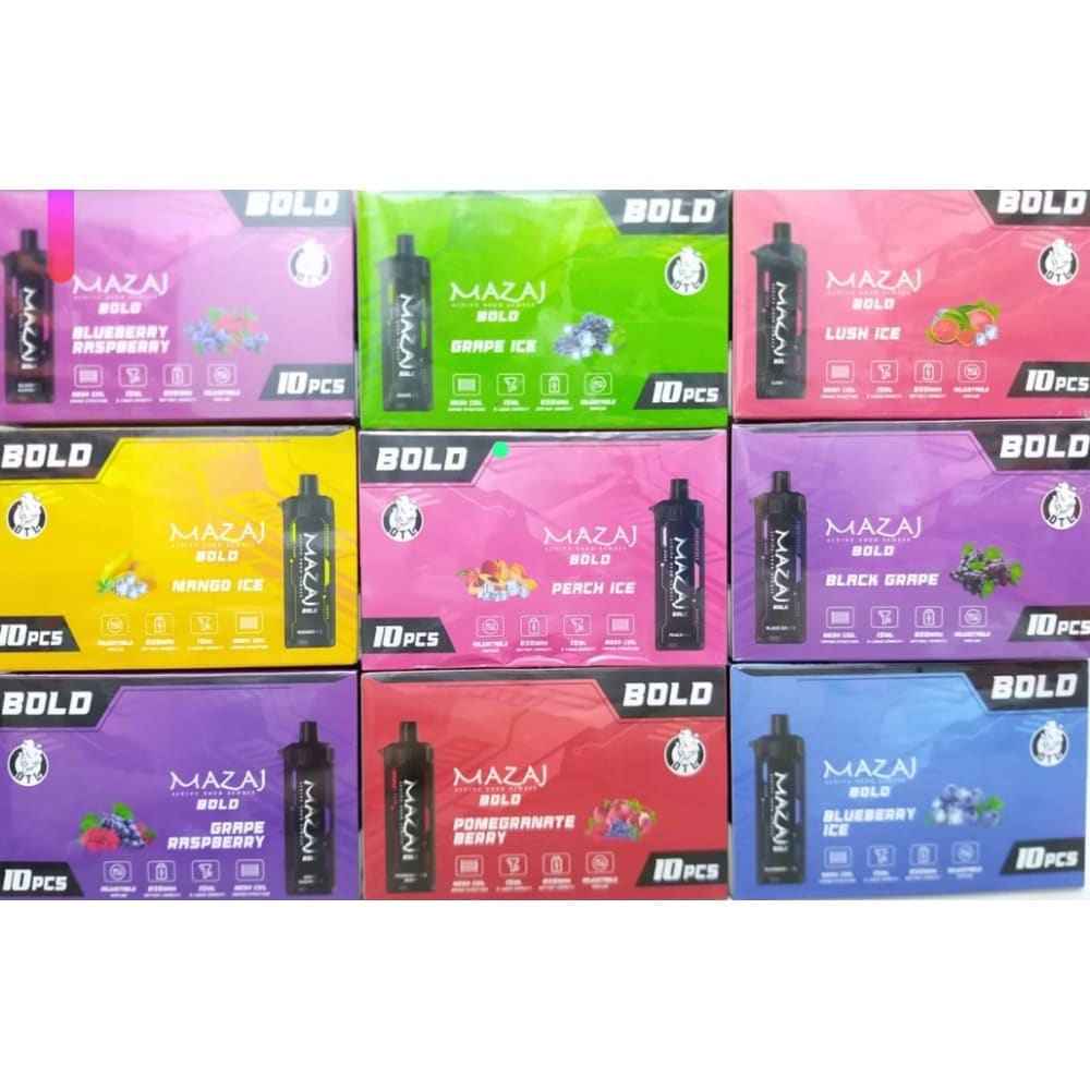 جهاز فيب شيشة مزاج بولد 8000 شفطة 10 نيكوتين عدة نكهات