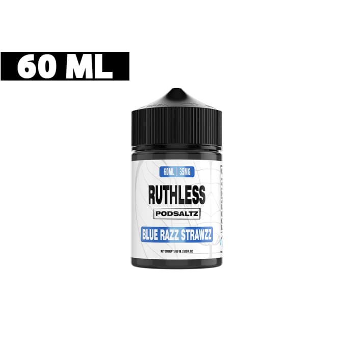 نكهة بلو راز فراولة سولت نيكوتين من روثلس 60 مل Ruthless