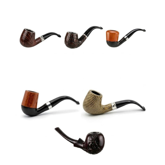 عصا تبغ غليون بايب خشبي عدة احجام واشكال