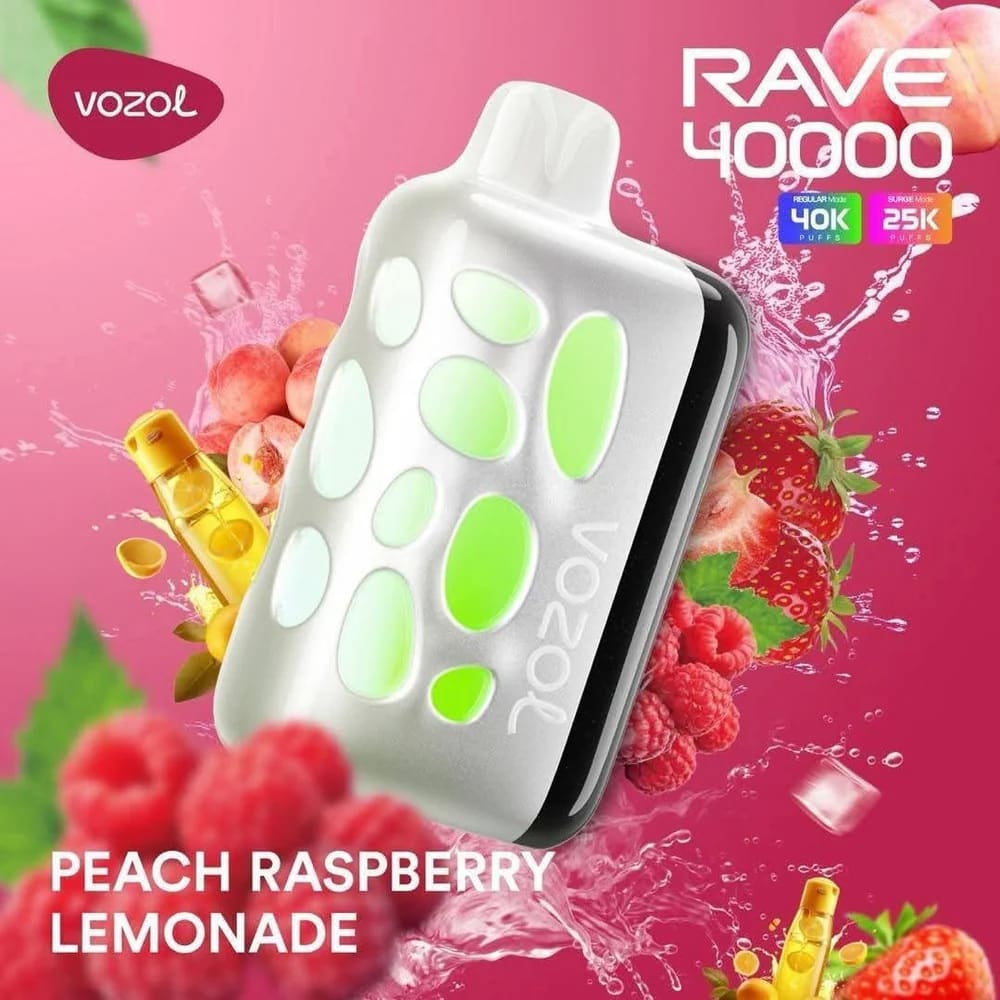 VOZOL RAVE سحبة سيجارة فوزول ريف 40000 شفطة عدة نكهات 50
