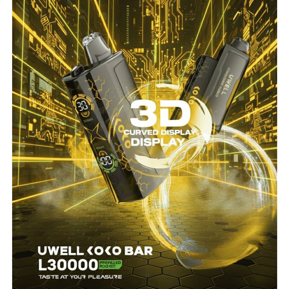 جهاز بطارية يو ويل كوكو بار مع بود استخدام مره واحده 30000