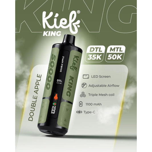 جهاز فيب شيشة كيف كينج 3 نيكوتين 50000 شفطة عدة نكهات