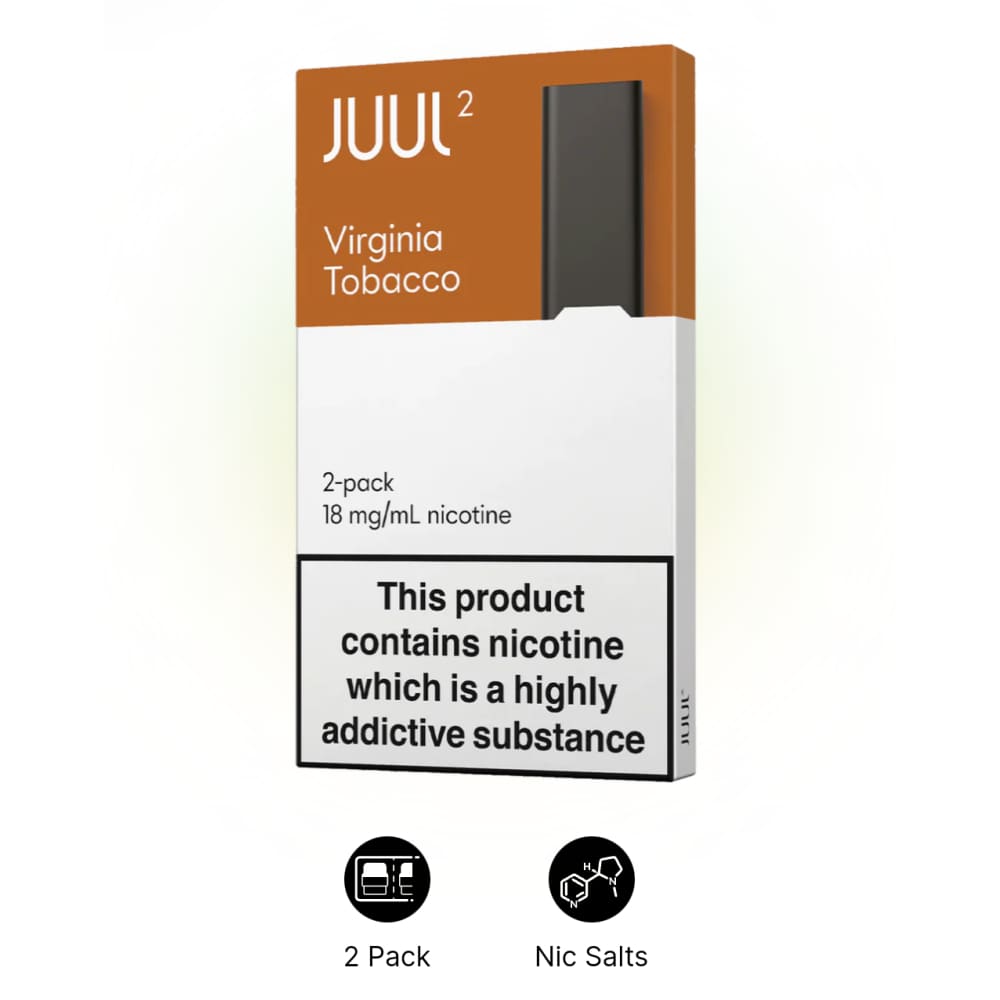JUUL 2 virginia tobacco بودات سحبة جول الاصدار الثاني نكهة