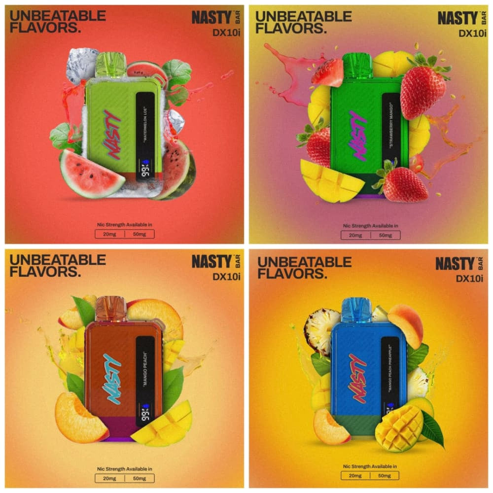 NASTY BAR سحبة سيجارة ناستي بار 10000 شفطة 50 نيكوتين