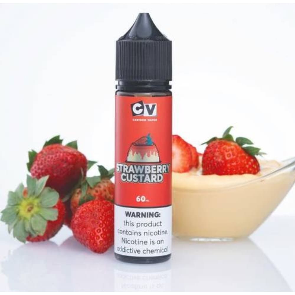 نكهة فيب فراولة كاسترد من سي في CV نيكوتين 3