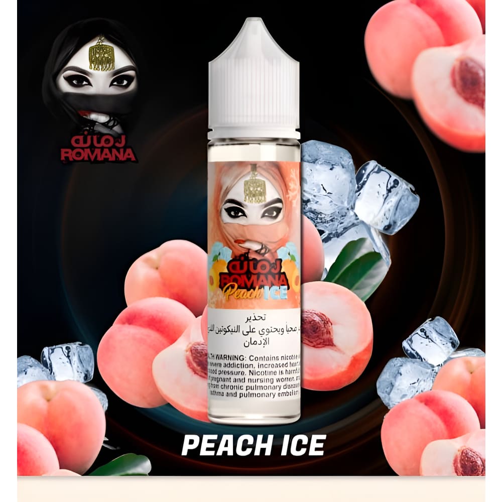 نكهة فيب خوخ ايس من رمانه Romana نيكوتين 3