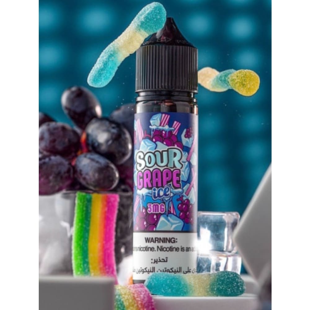 نكهة فيب عنب ايس حامض من ترك TRUK نيكوتين 3