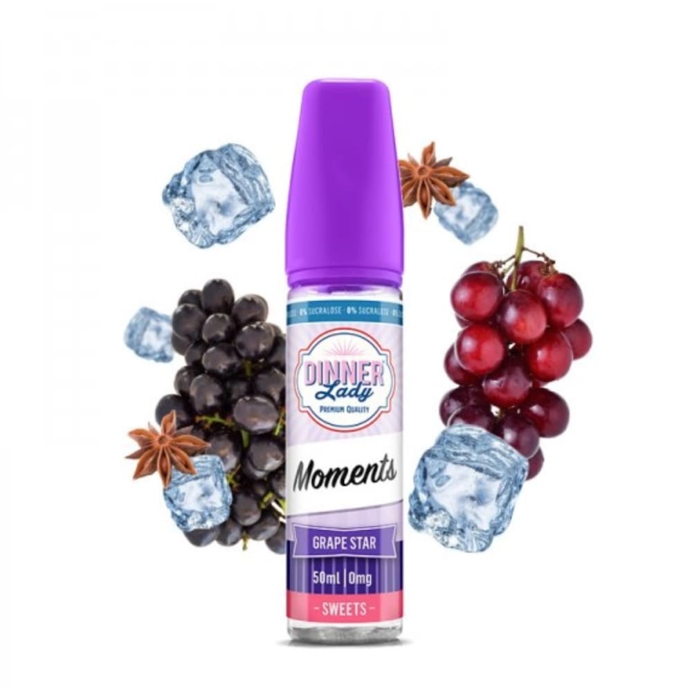 نكهة فيب عنب ايس من دينر ليدي dinner lady نيكوتين 3