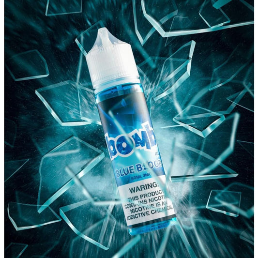 نكهة فيب توت ازرق ايس بلو بود من بومب BOMB نيكوتين 3