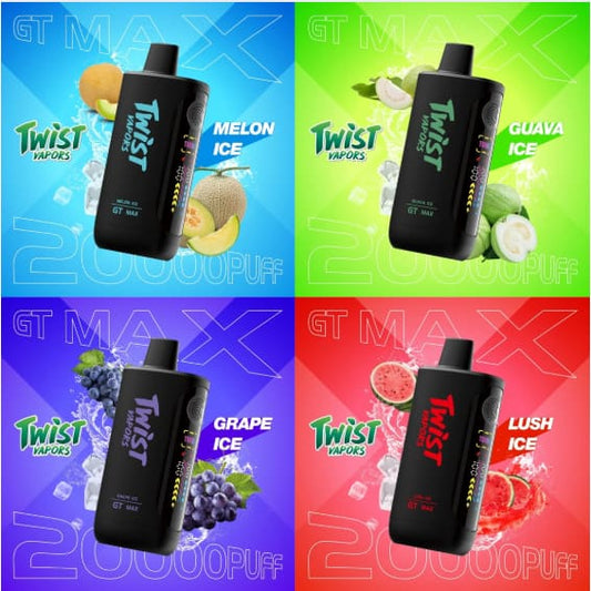 TWIST GT MAX سحبة سيجارة تويست 20000 شفطة 50 نيكوتين عدة