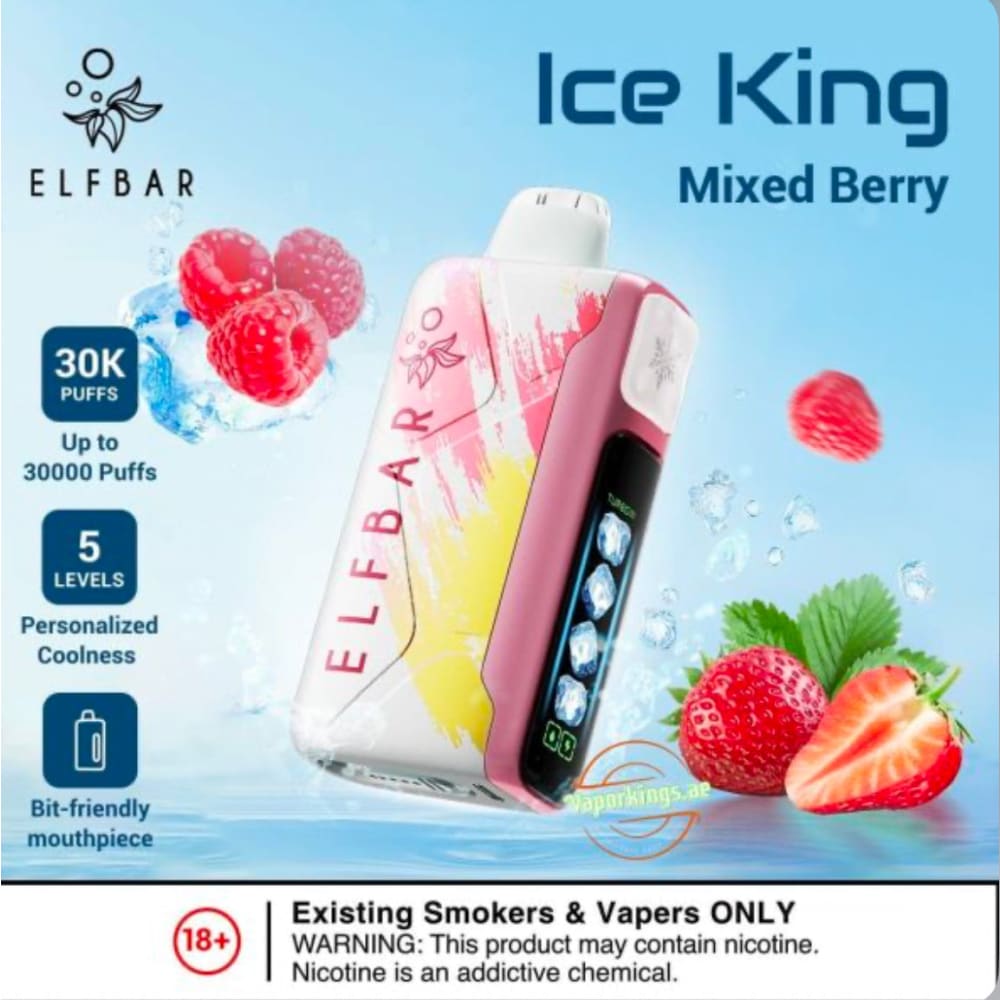 ELFBAR ICE KING سحبة سيجارة الفبار ايس كينق 30000 شفطة 50
