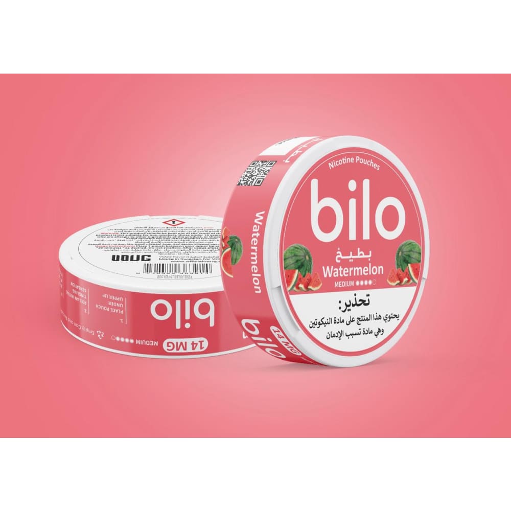 (14 نيكوتين) اظرف نيكوتين بيلو عدة نكهات Bilo - بطيخ