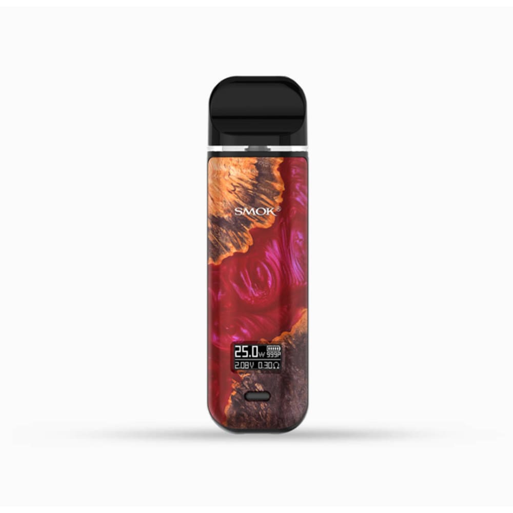 SMOK NOVO X جهاز سحبة وشيشة سموك نوفو اكس - خشبي احمر