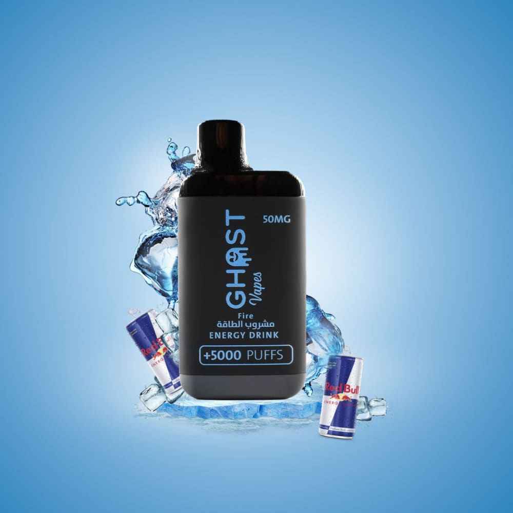 ghost vape سحبة سيجارة قوست فيب 5000 شفطة 50 نيكوتين عدة