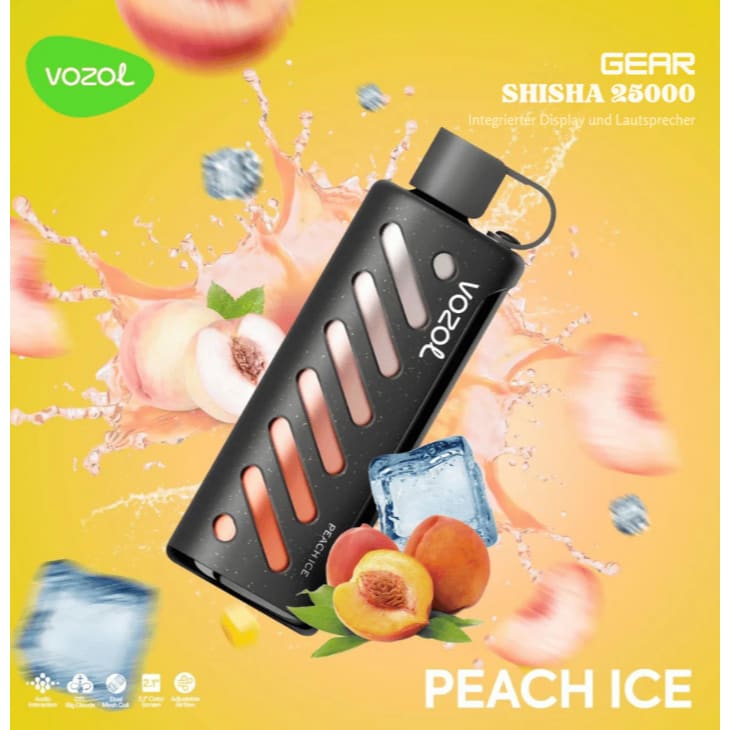 Vozol Gear Shisha جهاز فيب شيشة فوزول 25000 شفطة عدة نكهات