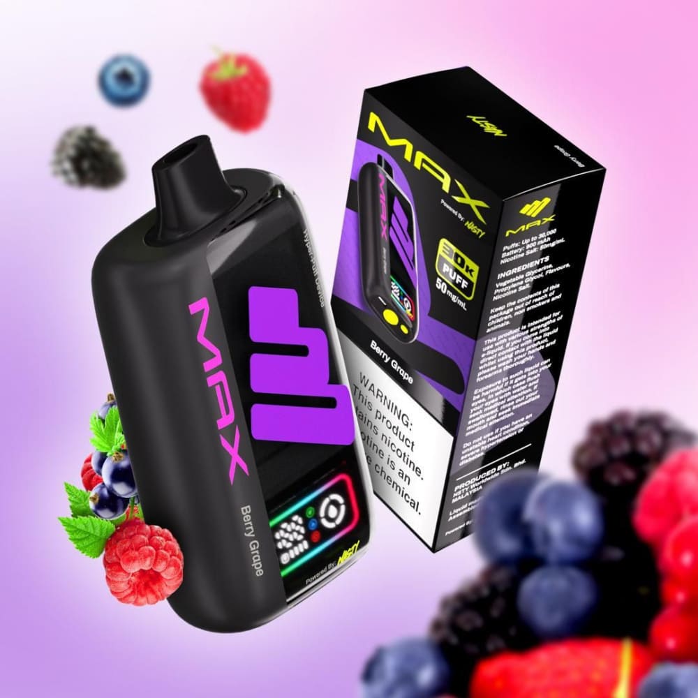 NASTY MAX سحبة سيجارة ناستي ماكس 30000 شفطة 50 نيكوتين