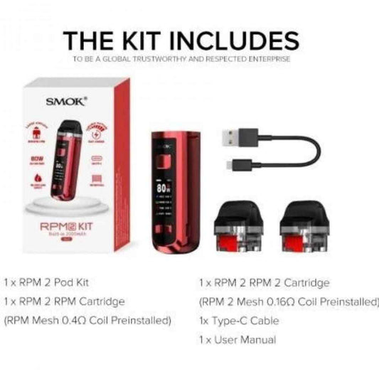 جهاز سحبة و شيشة سموك ار بي ام 2 حتى 80 واط SMOK RPM2