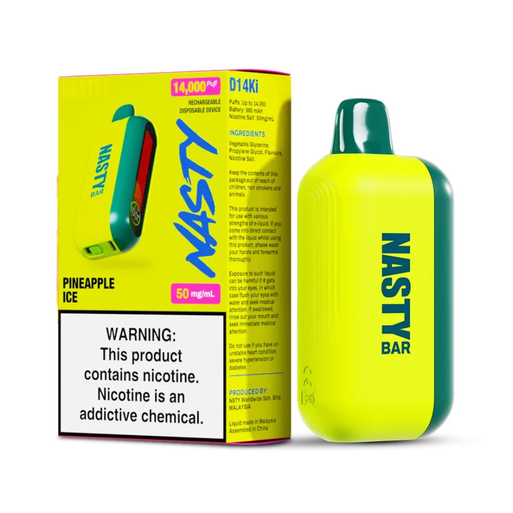 NASTY سحبة سيجارة ناستي بار 14000 شفطة 50 نيكوتين استخدام