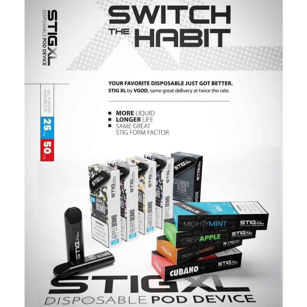 STIG XL VGOD سحبة سيجارة ستيق اكس لارج 700 شفطة 20 نيكوتين
