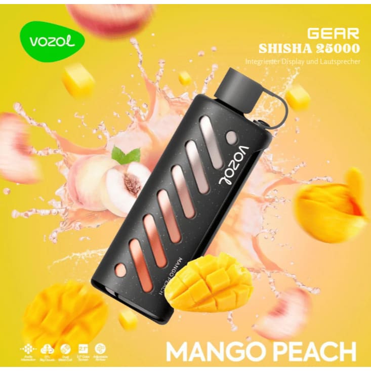 Vozol Gear Shisha جهاز فيب شيشة فوزول 25000 شفطة عدة نكهات