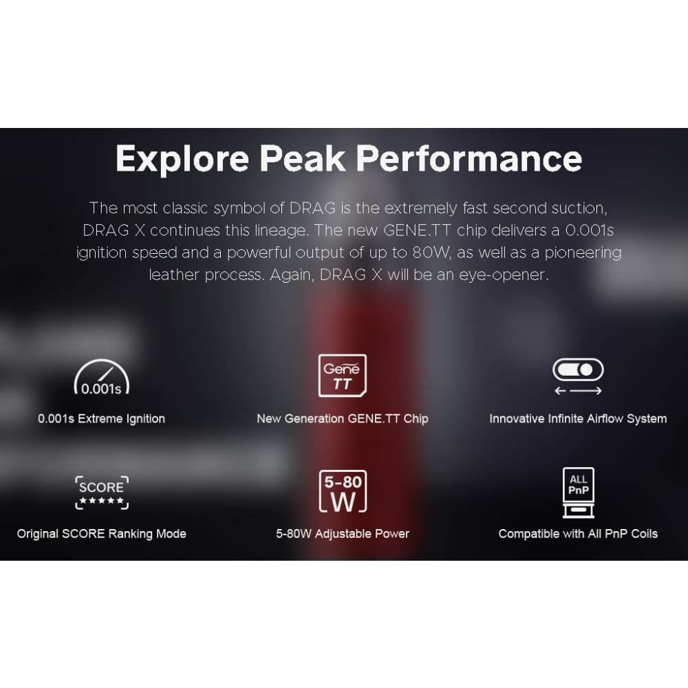 جهاز شيشة دراق اكس 80 واط من فوبو DRAG X VOOPOO