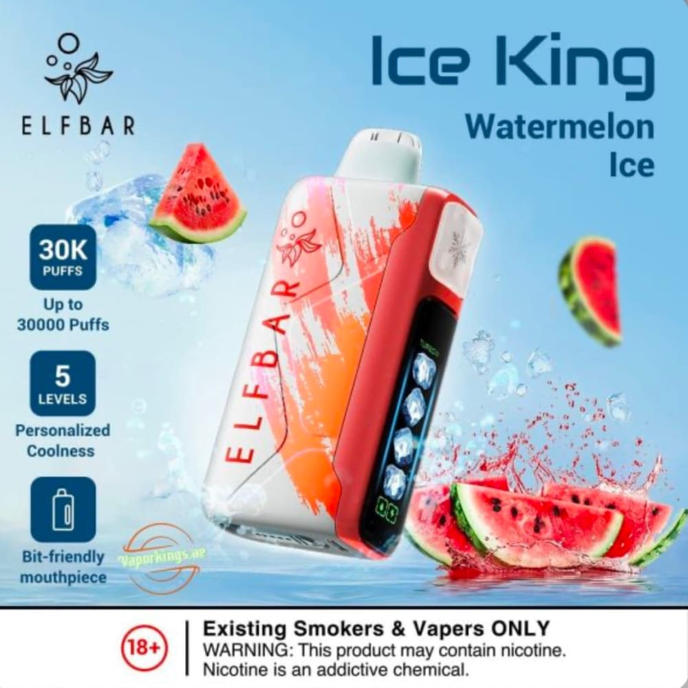 ELFBAR ICE KING سحبة سيجارة الفبار ايس كينق 30000 شفطة 50