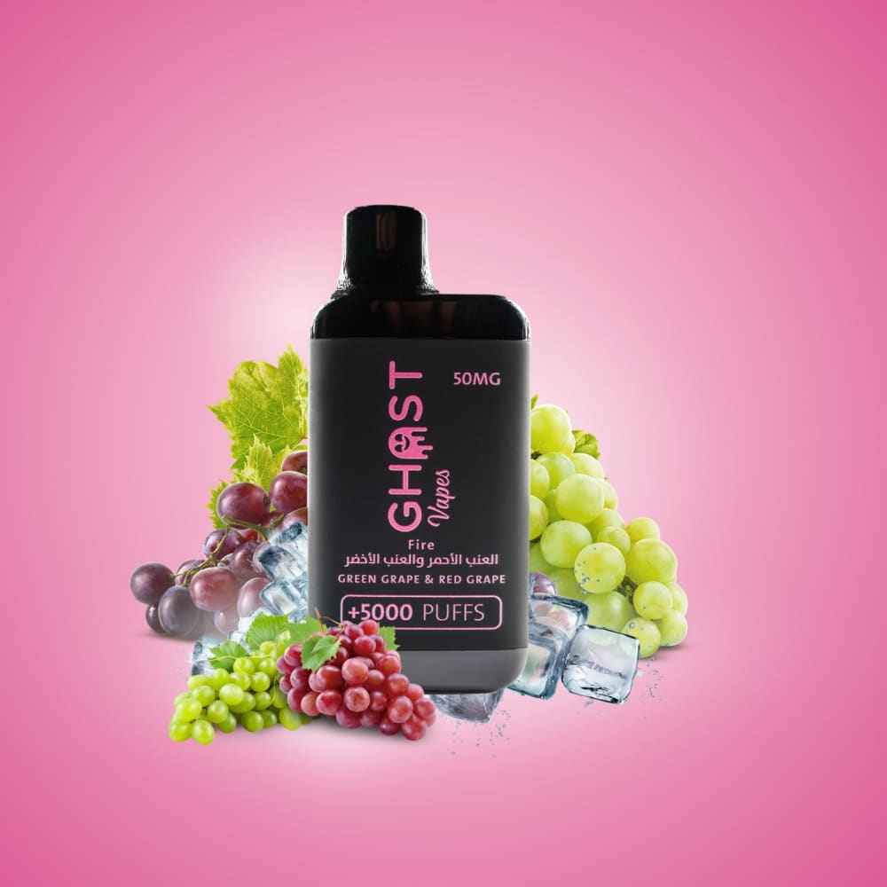 ghost vape سحبة سيجارة قوست فيب 5000 شفطة 50 نيكوتين عدة