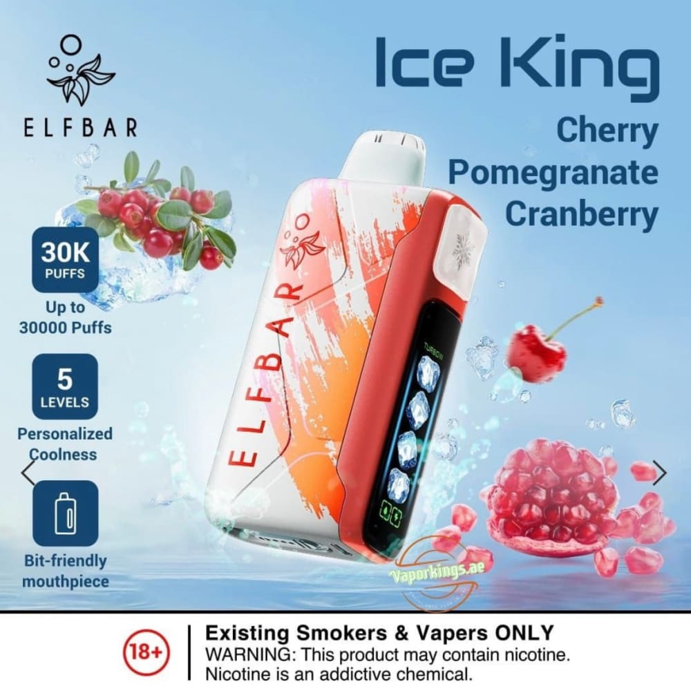 ELFBAR ICE KING سحبة سيجارة الفبار ايس كينق 30000 شفطة 20