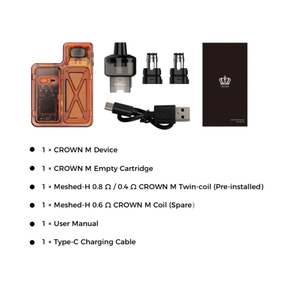 جهاز سحبة و شيشة كراون ام بود من يو ويل كاليبرن CROWN M