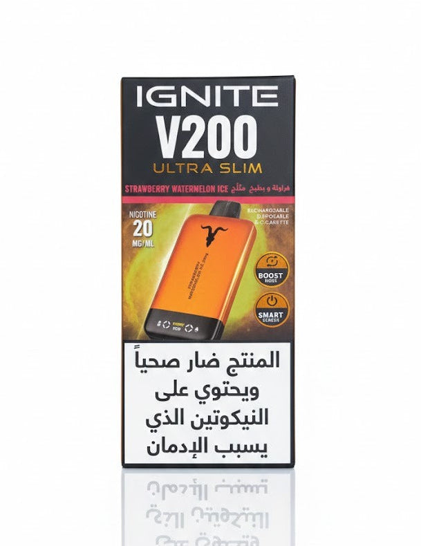 IGNITE سحبة سيجارة اجنايت 20000 شفطة 20 نيكوتين عدة نكهات استخدام مره واحده