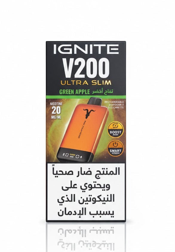 IGNITE سحبة سيجارة اجنايت 20000 شفطة 20 نيكوتين عدة نكهات استخدام مره واحده