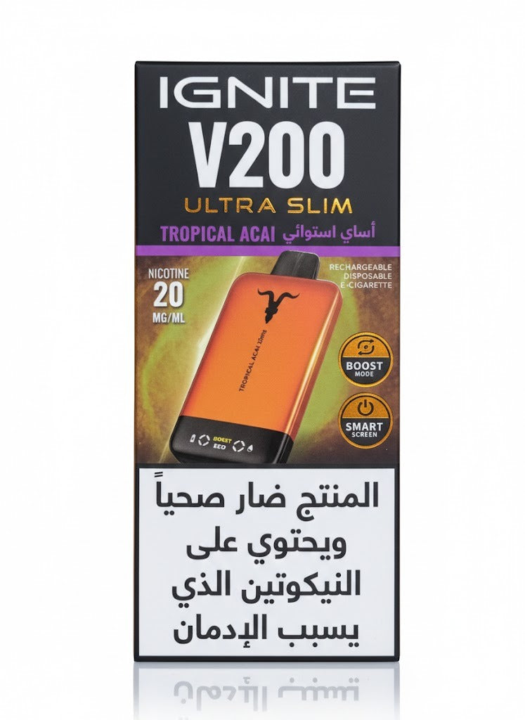 IGNITE سحبة سيجارة اجنايت 20000 شفطة 20 نيكوتين عدة نكهات استخدام مره واحده