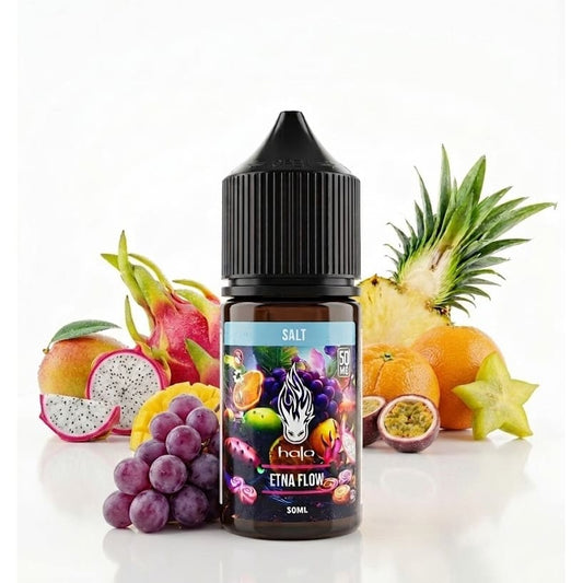 نكهة فواكه استوائية مشكلة هالو سولت نيكوتين Halo Etna Flow