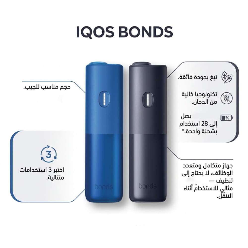 جهاز ايكوس بوندس IQOS BONDS - اسود