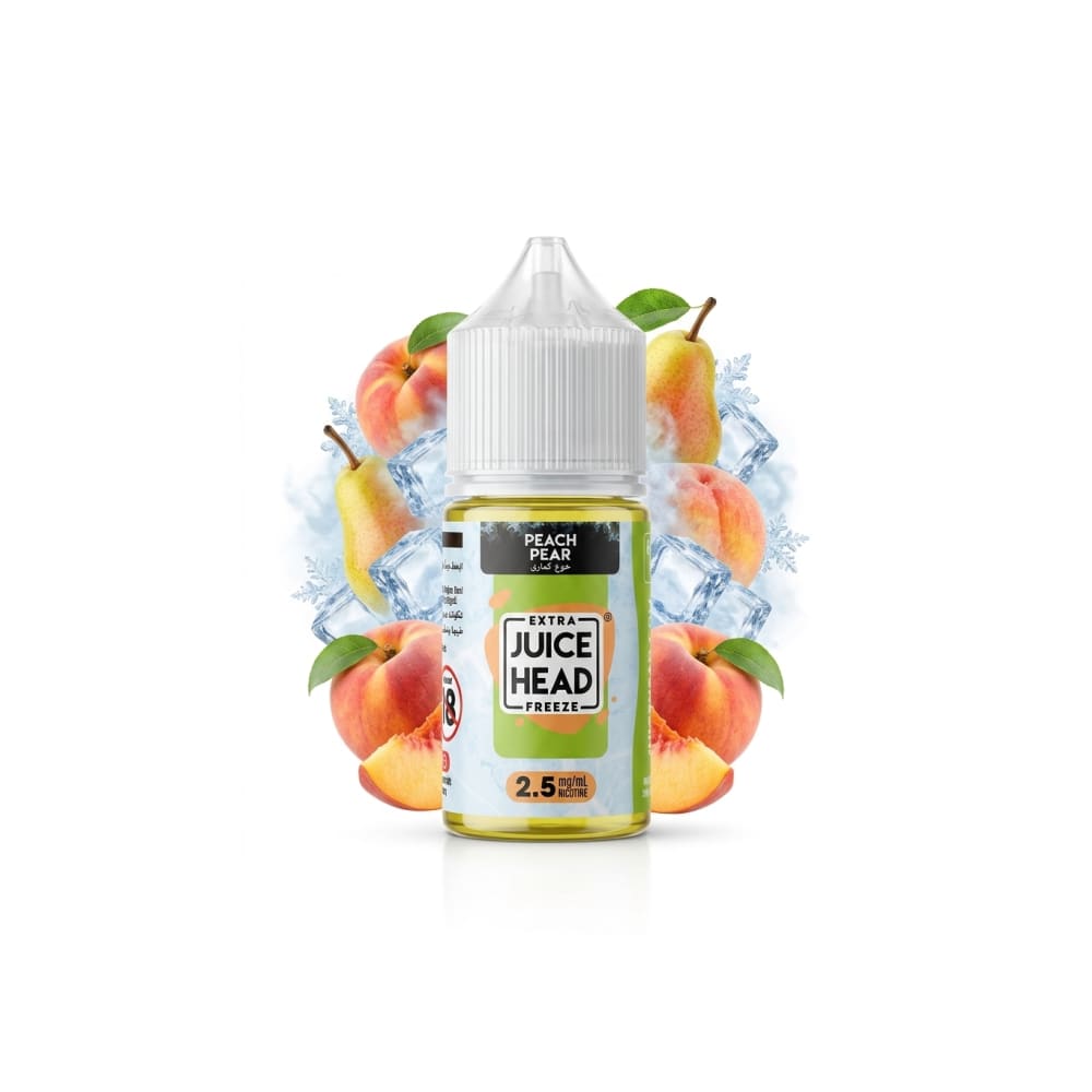 نكهة جوس هيد كمثرى خوخ ايس سولت نيكوتين JUICE HEAD