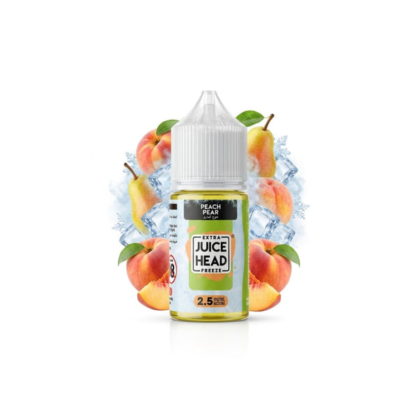نكهة جوس هيد كمثرى خوخ ايس سولت نيكوتين JUICE HEAD