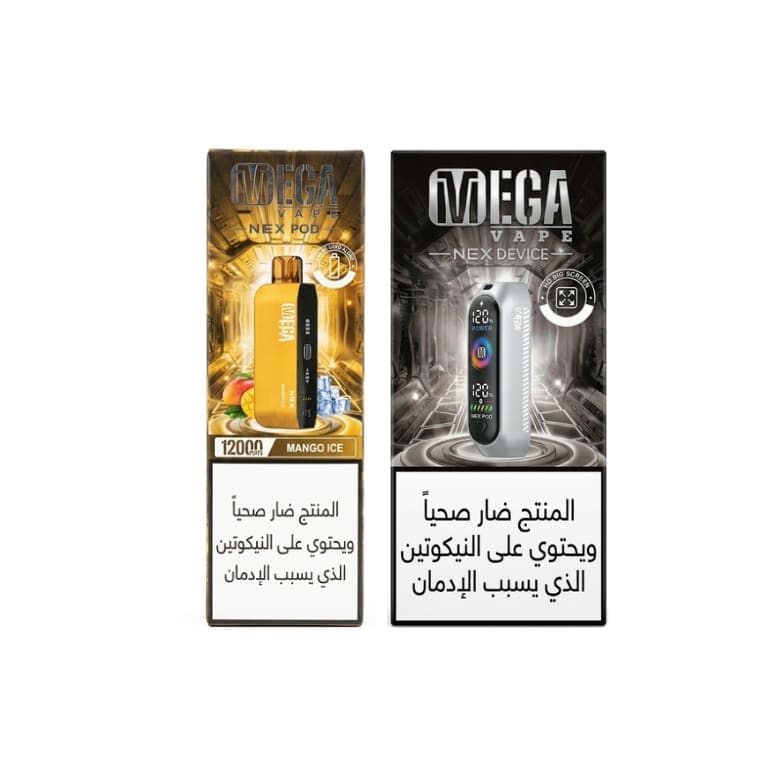 جهاز استخدام سحبة سيجارة ميقا مع بودات 50 نيكوتين 12000
