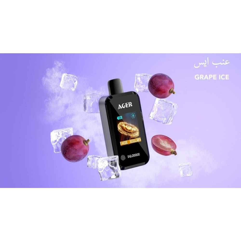 AGER سحبة سيجارة اجير 20000 شفطة 20 نيكوتين عدة نكهات