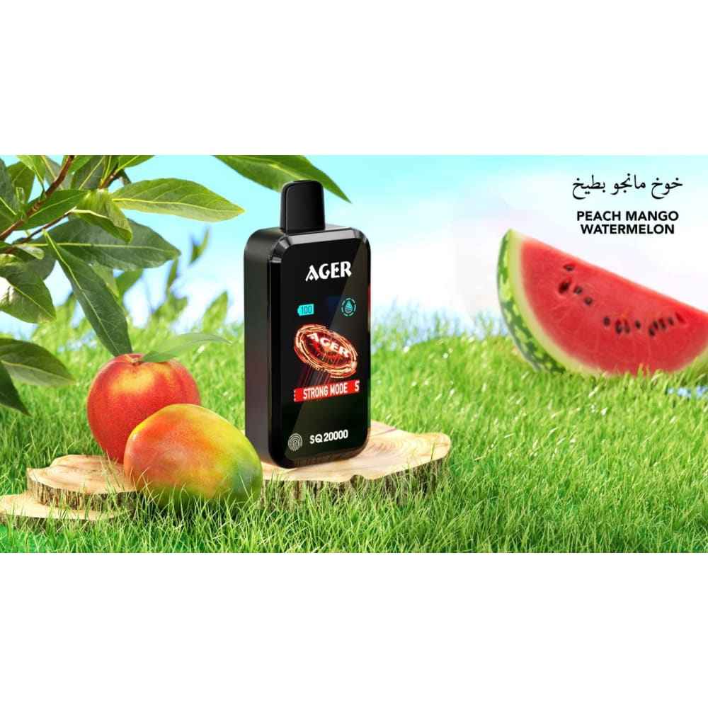 AGER سحبة سيجارة اجير 20000 شفطة 20 نيكوتين عدة نكهات