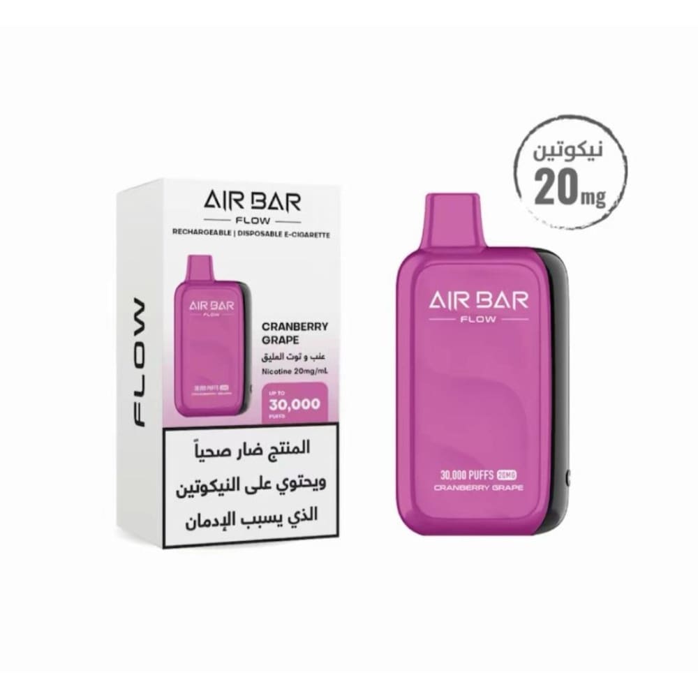 AIR BAR FLOW سحبة سيجارة اير بار فلو 30000 شفطة 20 نيكوتين