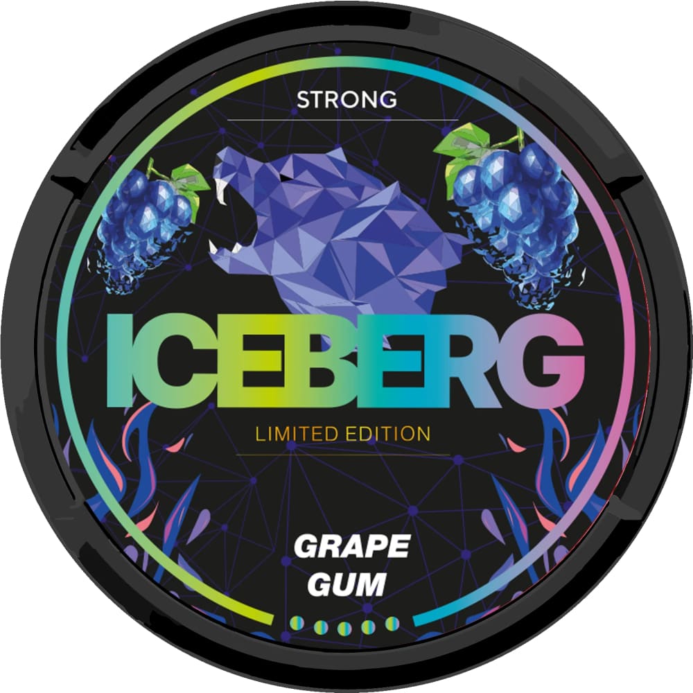 اظرف نيكوتين ايس بيرق عدة نكهات ICEBERG - علكة عنب 50