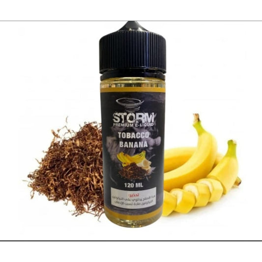 نكهة فيب توباكو و موز من ستورم 120 مل - 3 نيكوتين