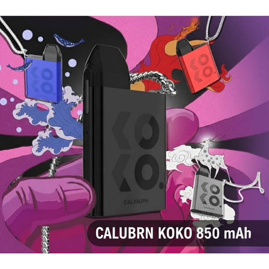 CALIBURN KOKO جهاز سحبة سيجارة كوكو من يو ويل كاليبرن بطارية 850 مللي امبير فيب سموك