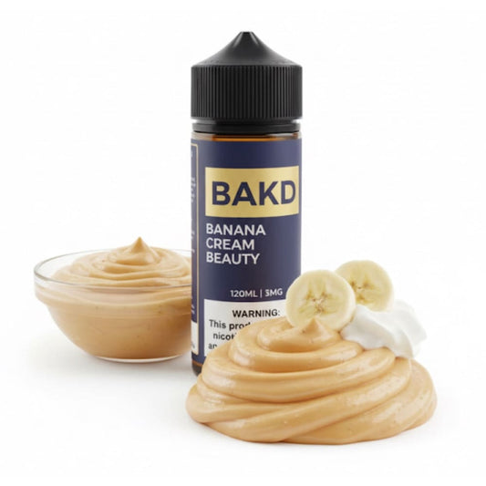 نكهة فيب 120 مل بيكيد كريمة الموز من بيكد BAKD - نيكوتين 3