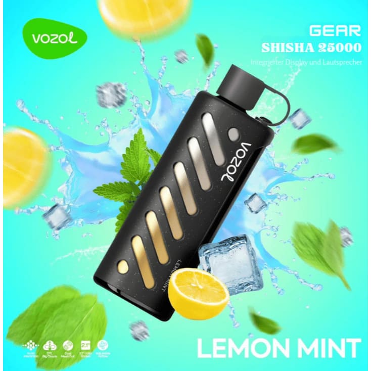 Vozol Gear Shisha جهاز فيب شيشة فوزول 25000 شفطة عدة نكهات
