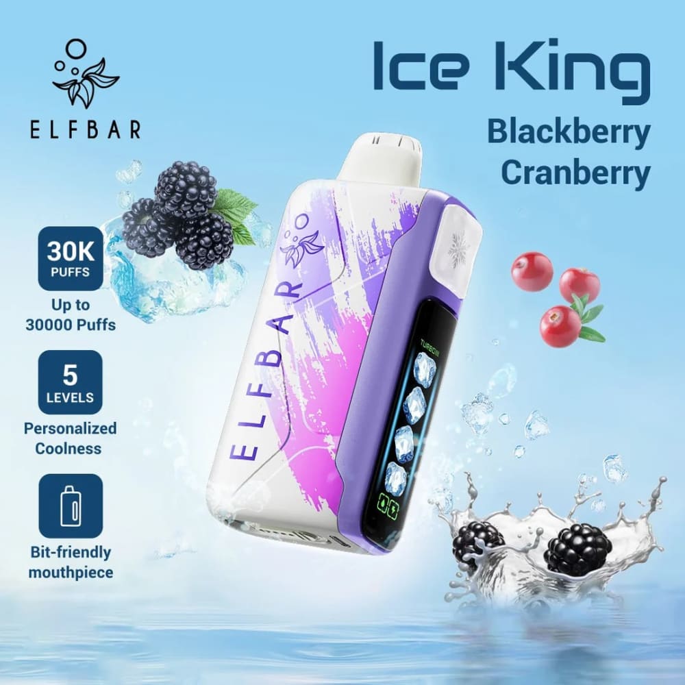 ELFBAR ICE KING سحبة سيجارة الفبار ايس كينق 30000 شفطة 50