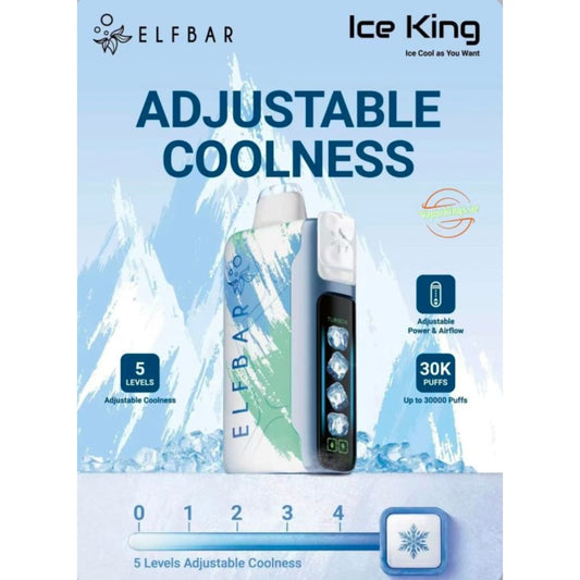 ELFBAR ICE KING سحبة سيجارة الفبار ايس كينق 30000 شفطة 20